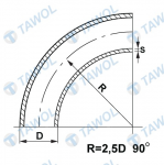 Tawol products - elbows - drawing