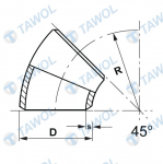 Tawol products - elbows - drawing