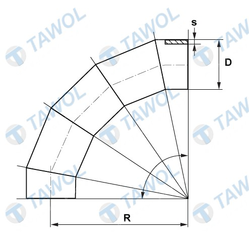 Sectional elbows